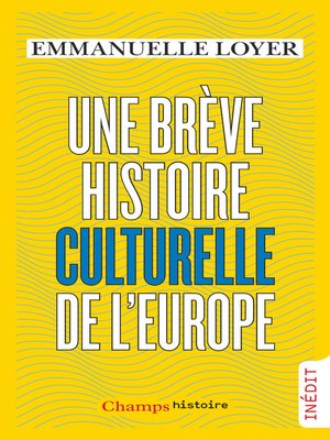 cover image of Une brève histoire culturelle de l'Europe